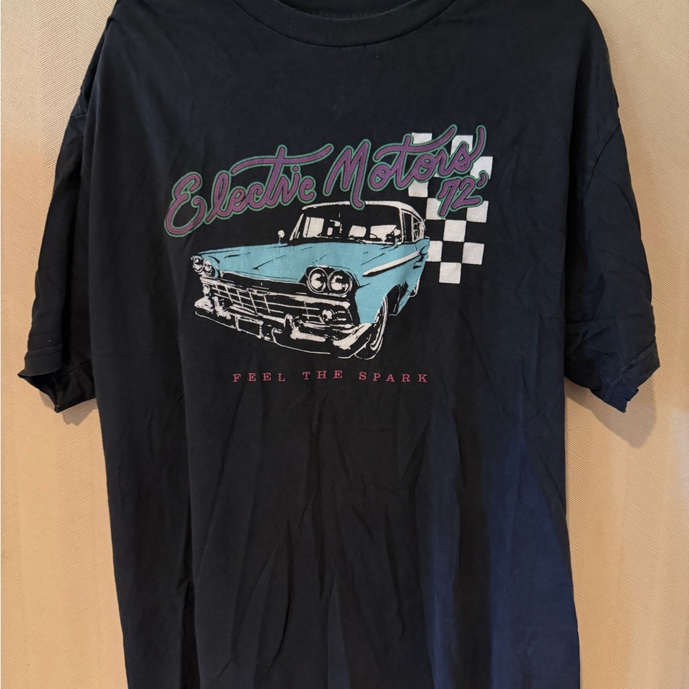 '72 Graphic Tee - Black with Teal Car